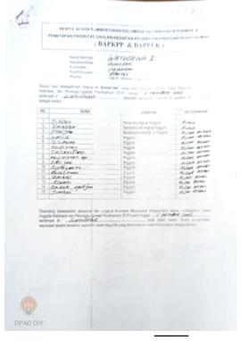 Surat Perjanjian Penyaluran Bantuan Rehabilitasi dan Rekonstruksi Rumah (SPPB), Nama Kelompok Can...